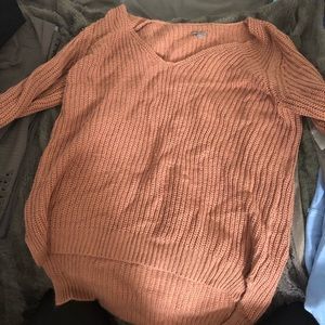 Charlotte russe knit high low sweater